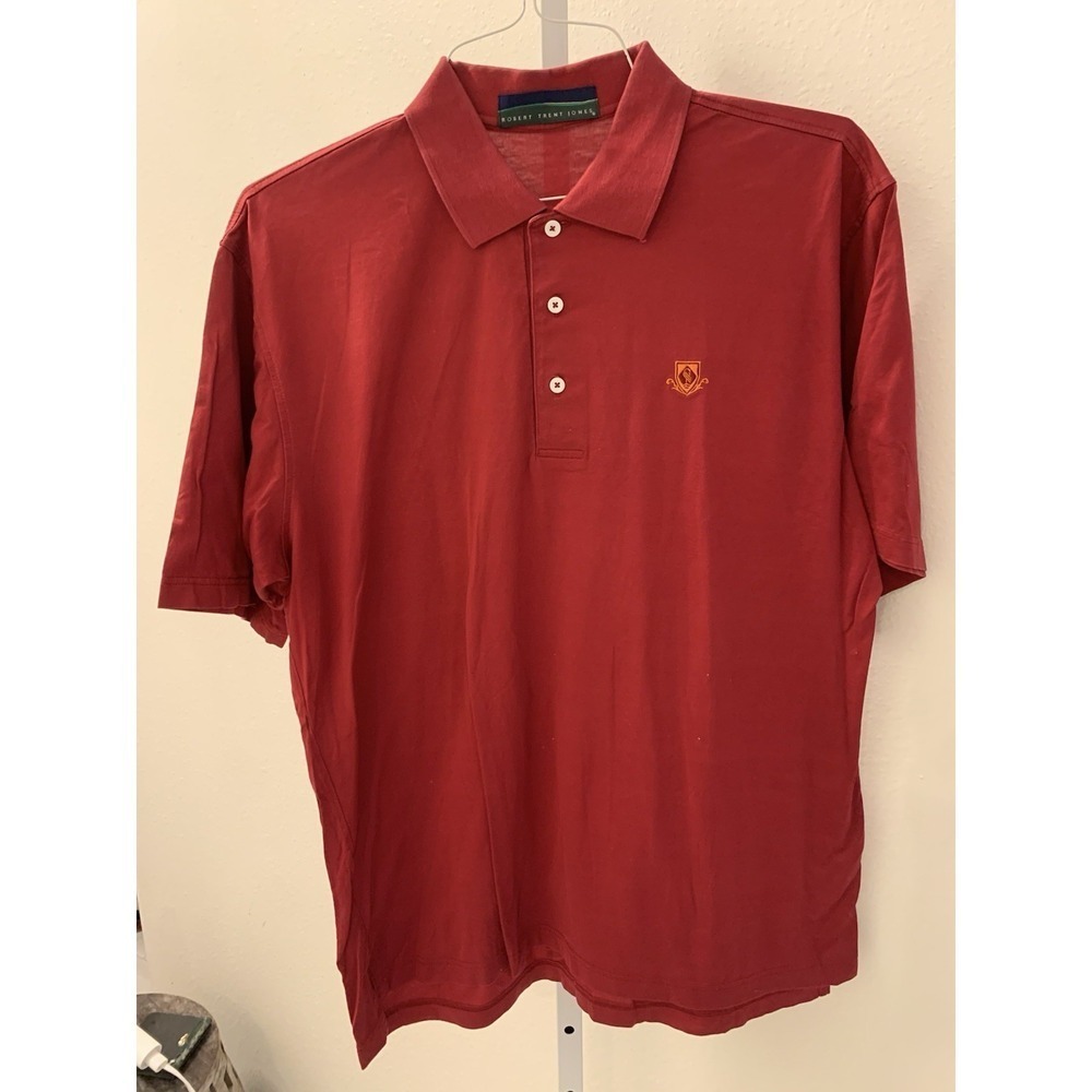 Robert Trent Jones Red  Golf POLO SHIRT M (#B335)
